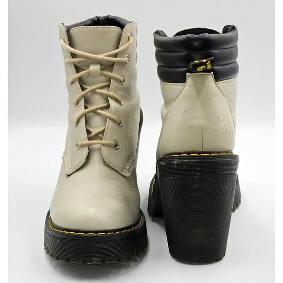 Dr. Martens Women's Beige Persephone Buttero Lace-Up Ankle Boot Size 6 2833 - Picture 9 of 16
